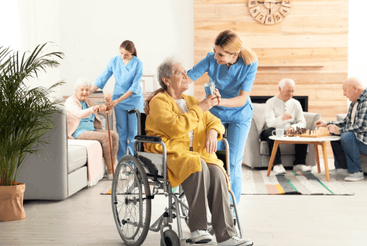 older person in a nursing home 