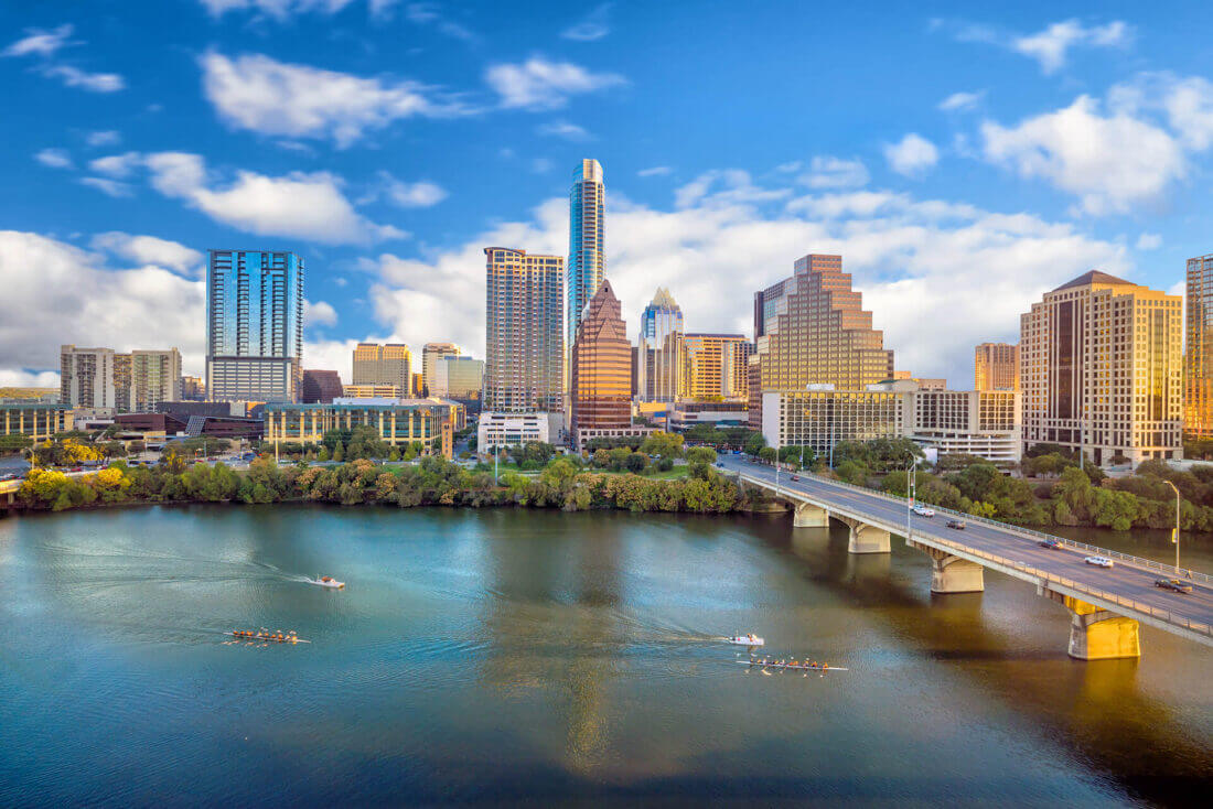 Austin view of buildings and river