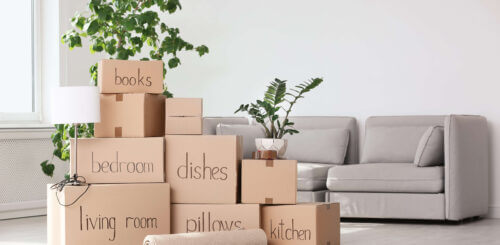 Label all boxes properly before long-distance moving