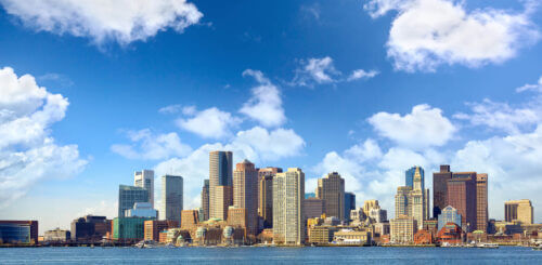 Skyline of Boston downtown