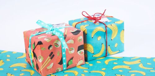 Gifts for long-distance moving wrapped in colorful papers